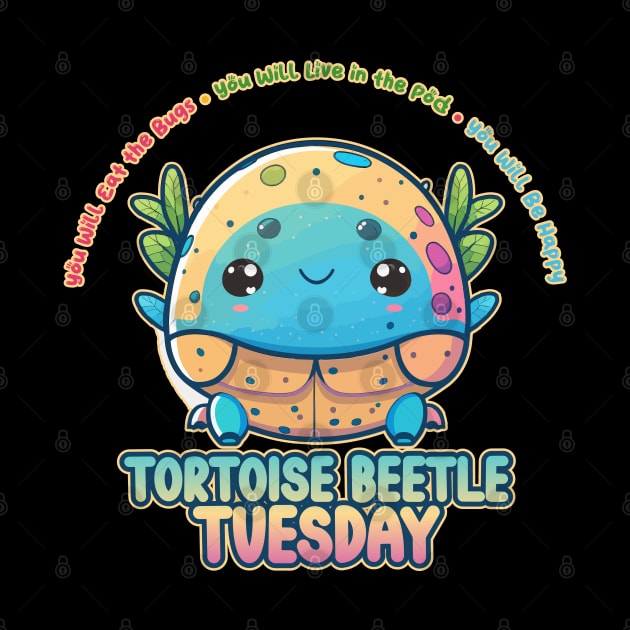 Tortoise Beetle Tuesday Kawaii Bug Buffet by DanielLiamGill