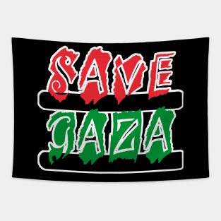 Save Gaza  - Montage - Back Tapestry