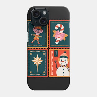 Christmas stamps 1 Phone Case