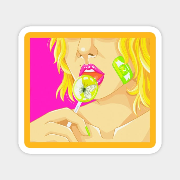 lolipop Magnet by Galka