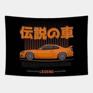 Tuner Orange Silvia S15 JDM Tapestry