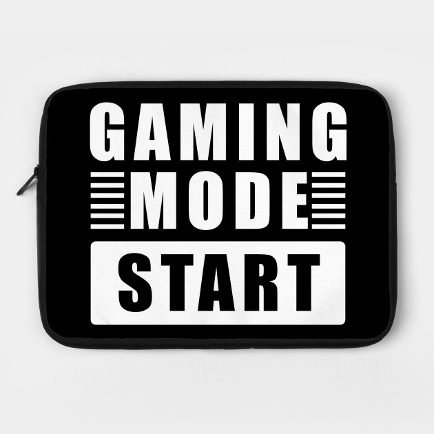 Gaming Mode Start Gift Idea For Gamers Gaming Mode Laptop Case Teepublic