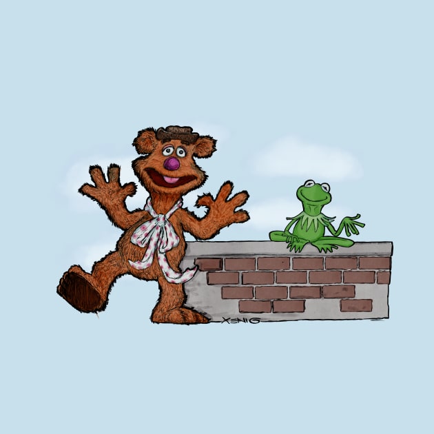 1970s Kermit and Fozzie by NoahGinex