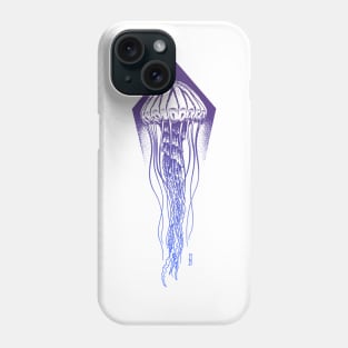 Deep Jellyfish Gradient Design Phone Case