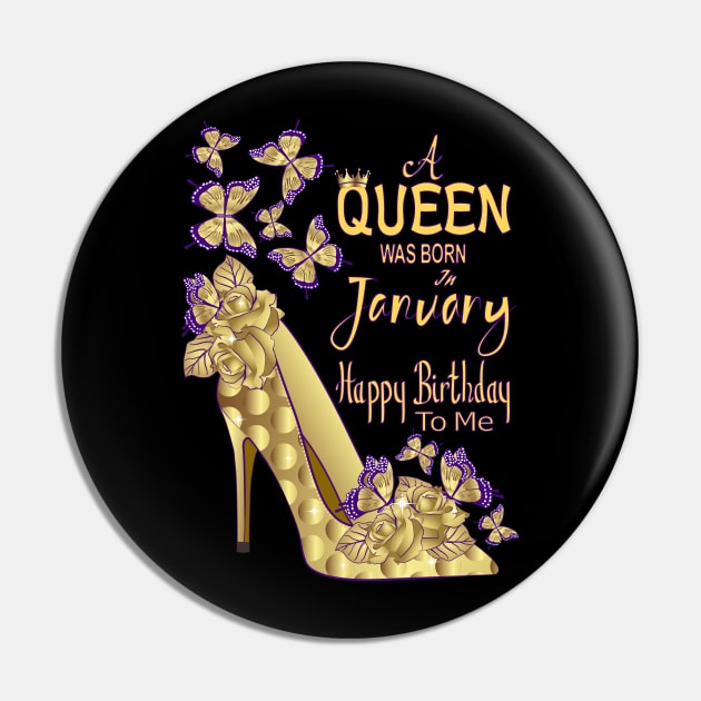 A Queen Was Born In January Pin by Designoholic