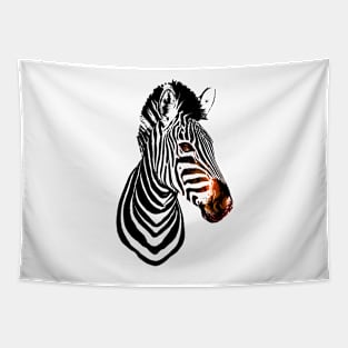 Zebra Black Stripes Tapestry