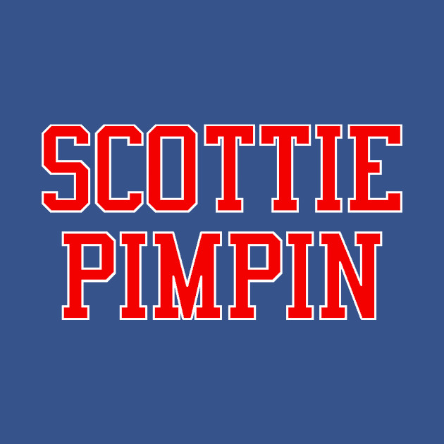 Discover Scottie Pimpin (Red & White Lettering) - Chicago Bulls - T-Shirt