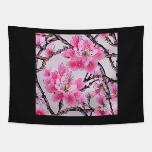 Dogwood seamless pattern Tapestry