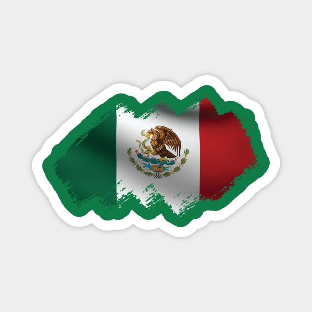 Mexican Flag Magnet by Teemperor