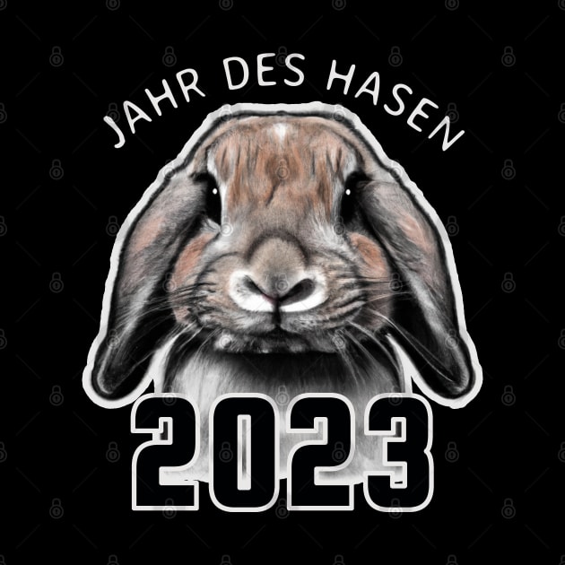 YEAR OF THE RABBIT in German, 2023 by Decamega