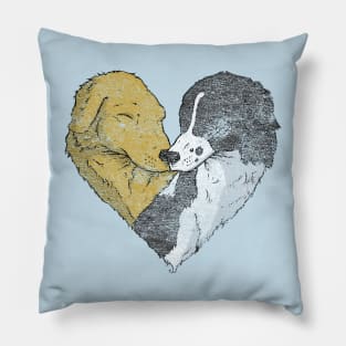 Puppy Love - Distressed Pillow