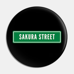 Sakura Le Sserafim Street Sign Pin