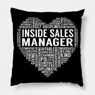 Inside Sales Manager Heart Pillow