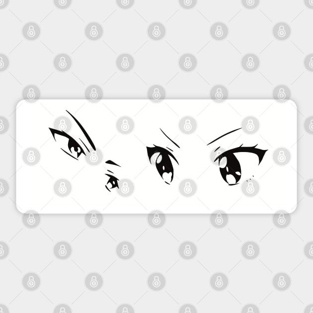 Tomo Aizawa and Junichirou Kubota Eyes from Tomo chan Is a Girl or Tomo-chan  wa Onnanoko! Anime (Minimalist Style) Sticker for Sale by Animangapoi