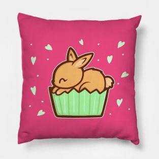 Bunny Cupcake Pillow