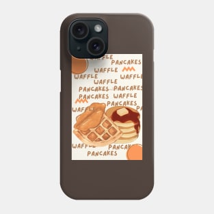 waffle and pancakes tshirt Phone Case