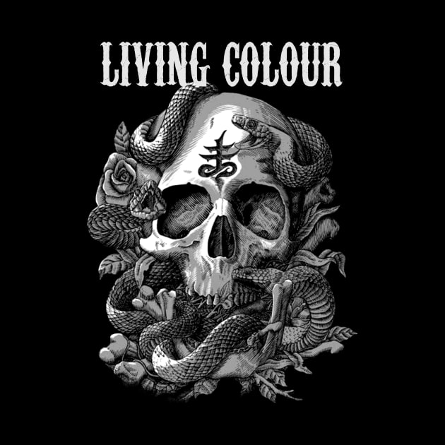 LIVING COLOUR BAND MERCHANDISE by Rons Frogss