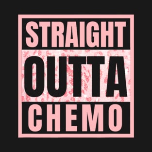 Straight Outta Chemo – Therapy Cancer Awareness T-Shirt