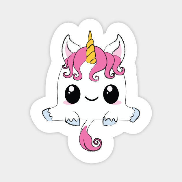 Cute Happy Unicorn Split Cute Happy Unicorn Split Magnet