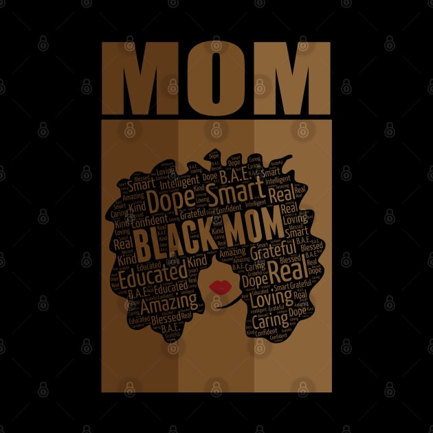 African American Mom Mother's Day Afro by blackartmattersshop