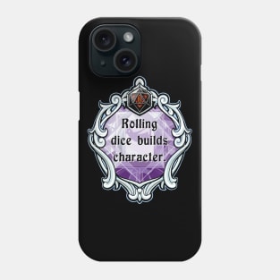 Amulet Rolling Dice Builds Character Phone Case