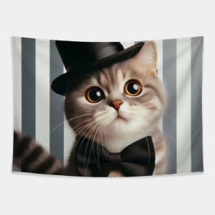 The Dapper Feline Tapestry