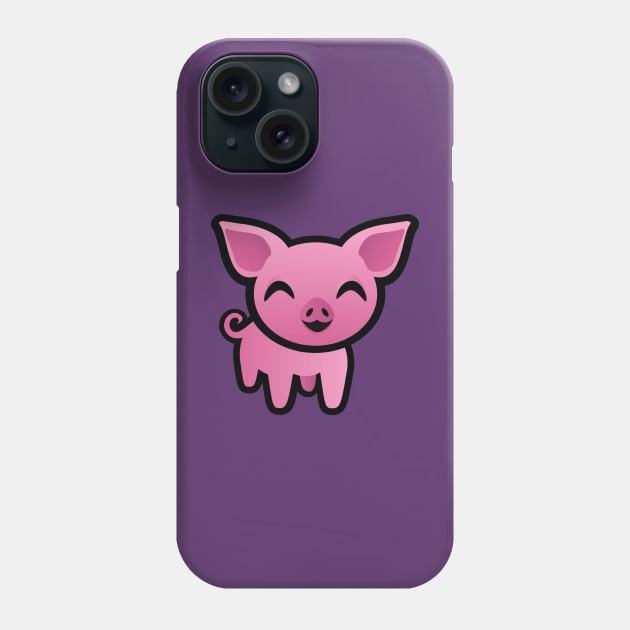 Pink Piglet Phone Case by AliceQuinn