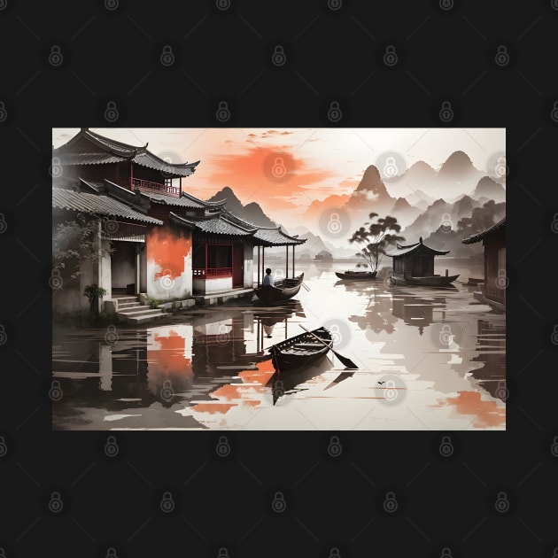 chinese themed art by ColaMelon