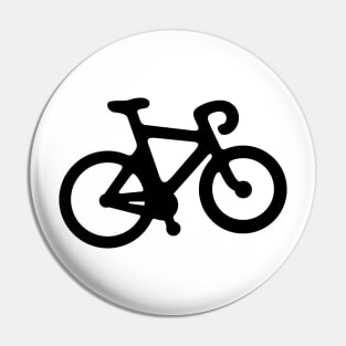 Black Bike Silhouette Pin