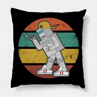 Retro Robot Dancing Pillow