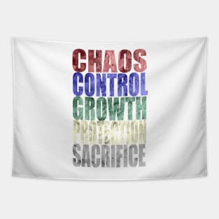 Chaos, Control, Growth, Protection, Sacrifice Tapestry