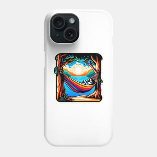 beach cat teeshirt Phone Case