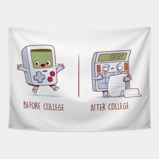 Before and After College Tapestry