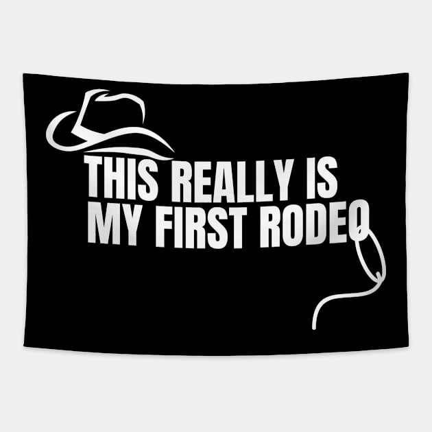 This Really Is My First Rodeo - Black Tapestry by TheCorporateGoth