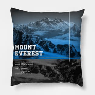 MOUNT EVEREST WIKIPEDIA Pillow