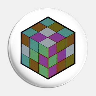 Retro VHS Rubik's Cube Pin