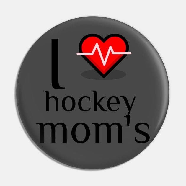 I heart hockey moms Pin by C&C designs