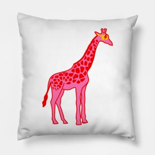 preppy pink giraffe Pillow