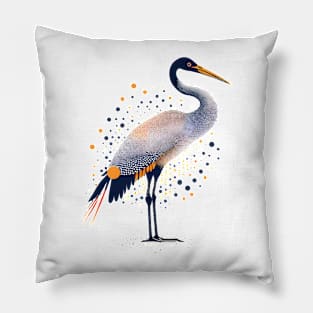 Dotted crane Pillow