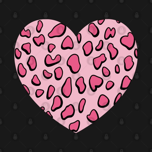 Pink Dalmatian Heart by DaphInteresting