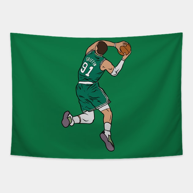 Blake Griffin Boston Dunk Tapestry by rattraptees