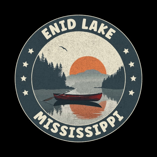 Enid Lake Mississippi Sunset by turtlestart