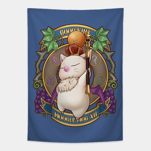 Good King Moogle Mog XII Tapestry by Sarya