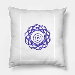 Ultra Blue Spiral Strand Pillow