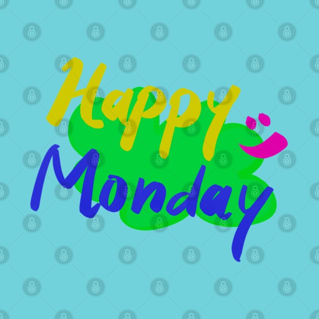 Typography “Happy Monday” by Wilda Khairunnisa