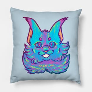 bright maine coon Pillow