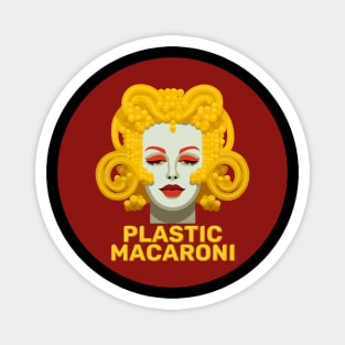 Plastic Macaroni Logo Magnet