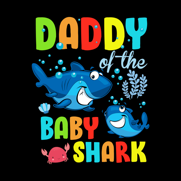 Daddy Of The Baby Shark Birthday Group Father's Day by Navarra