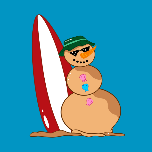 Summer Snowman by Megkeys Creations