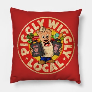 VINTAGE LOCAL PIGGLY Pillow